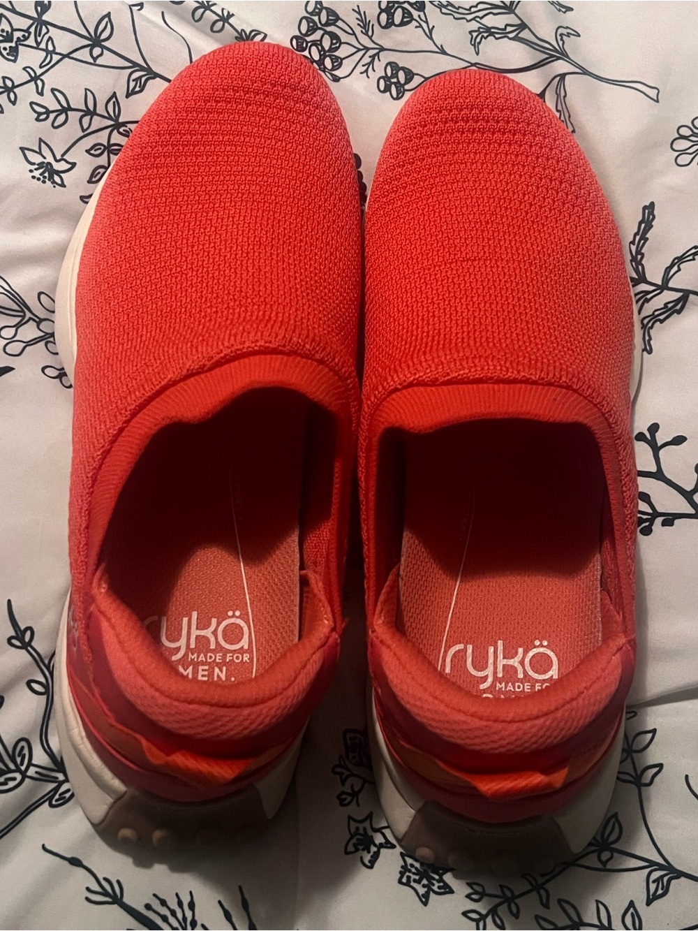 Ryka Bright Coral Slip-On Athletic Sneakers